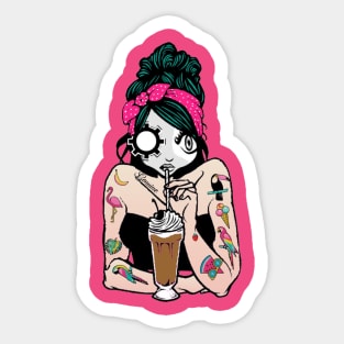 Delta Rose milkbar 1 Sticker